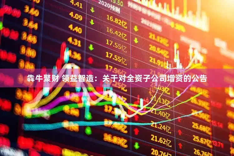 犇牛聚财 领益智造：关于对全资子公司增资的公告