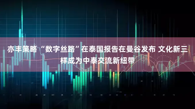 亦丰策略 “数字丝路”在泰国报告在曼谷发布 文化新三样成为中泰交流新纽带
