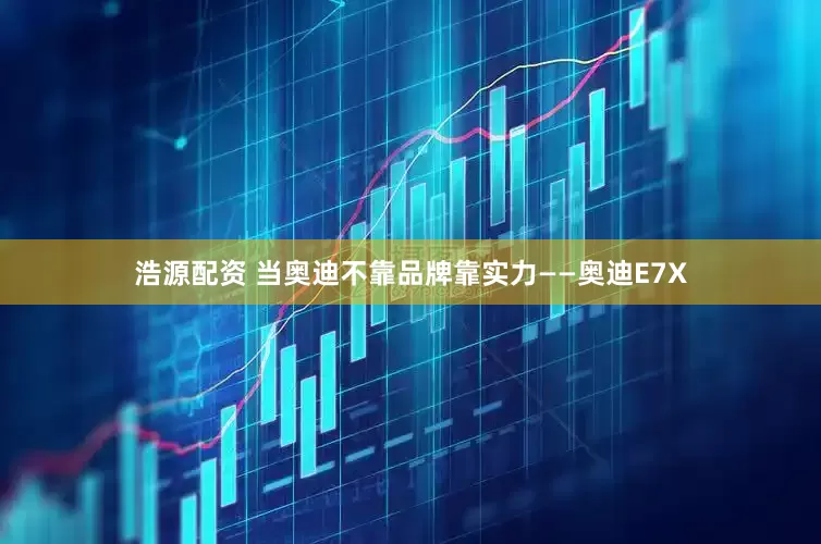 浩源配资 当奥迪不靠品牌靠实力——奥迪E7X